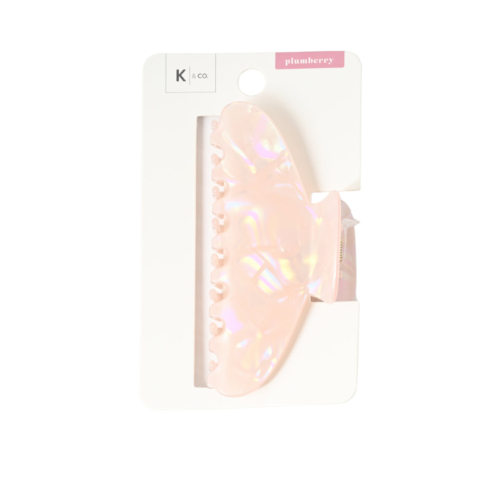 Plumberry Series Acrylic Hair Claw Clip - PINK PEARL